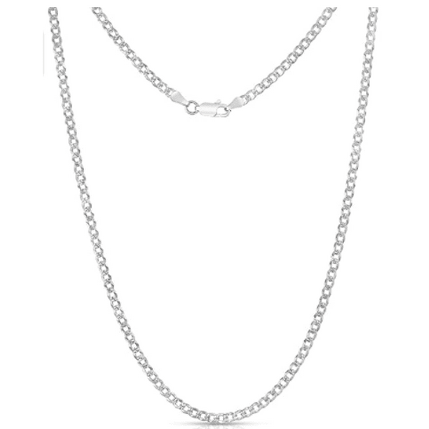 Gift Boxed 20/" Details about / Sterling Silver Fine Curb Chain Pendant Necklace Chain 16/"